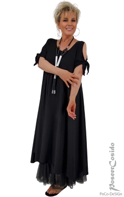 Luna Sol Kleid schwarz uni