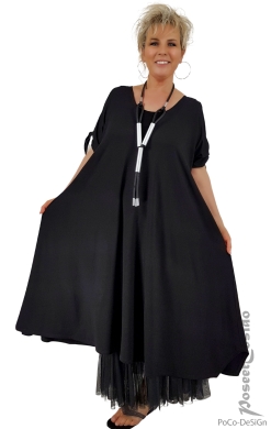 Luna Sol Kleid schwarz uni