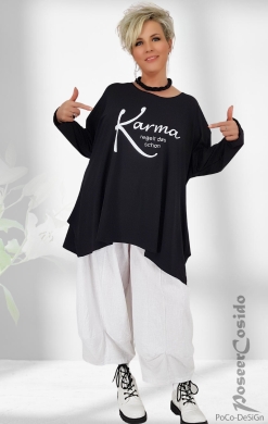 Longshirt Tunika Karma schwarz