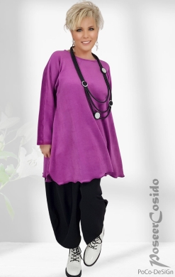 Wende Thermo Pullover fuchsia cyclam