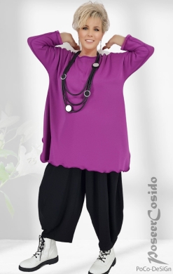 Wende Thermo Pullover fuchsia cyclam