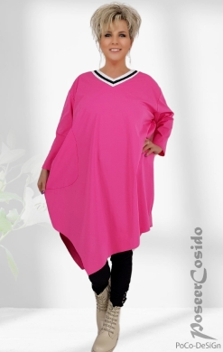 Italy Tunika Shirt Kleid 5 Farben