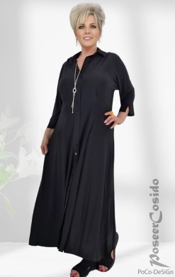 Magna Slinky Kleid schwarz