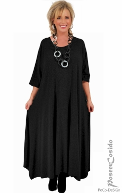 Jess Long A-Form Kleid schwarz