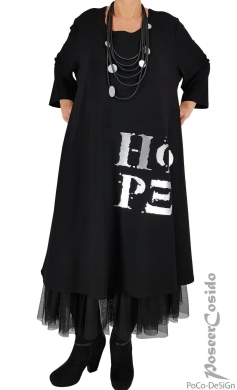 Hope Kleid schwarz silber