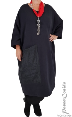 Lenora Big Oversize Kleid schwarz