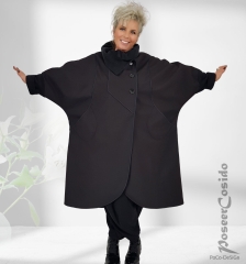 Toska Softshell Oversize Mantel schwarz