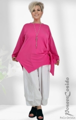 Italy Long-Shirt Tunika pink 40-46